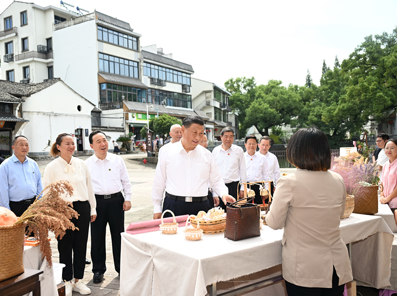 2023年9月20日，習(xí)近平在金華市義烏市后宅街道李祖村考察。